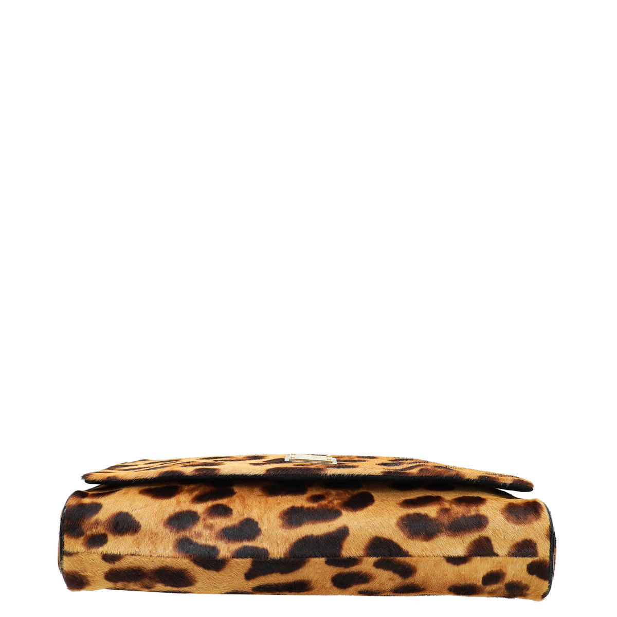 Dolce & Gabbana Bicolor Leopard Calf Hair Miss Charles Flap Bag