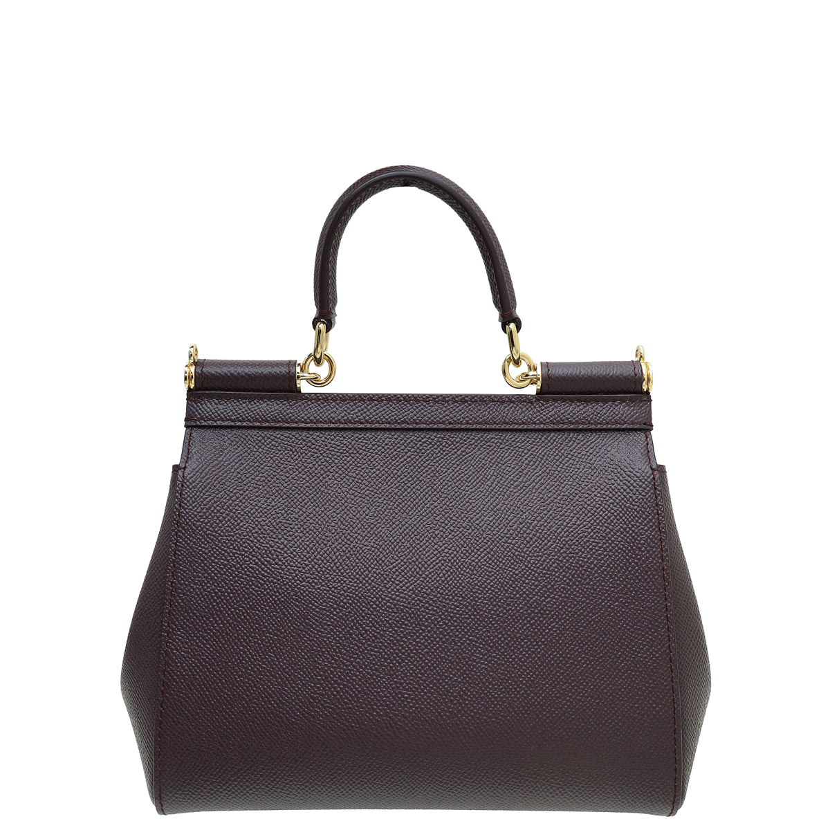 Dolce & Gabbana Aubergine Dauphine Small Sicily Bag