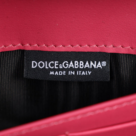 Dolce & Gabbana Fuchsia DG Amore Wallet Strap
