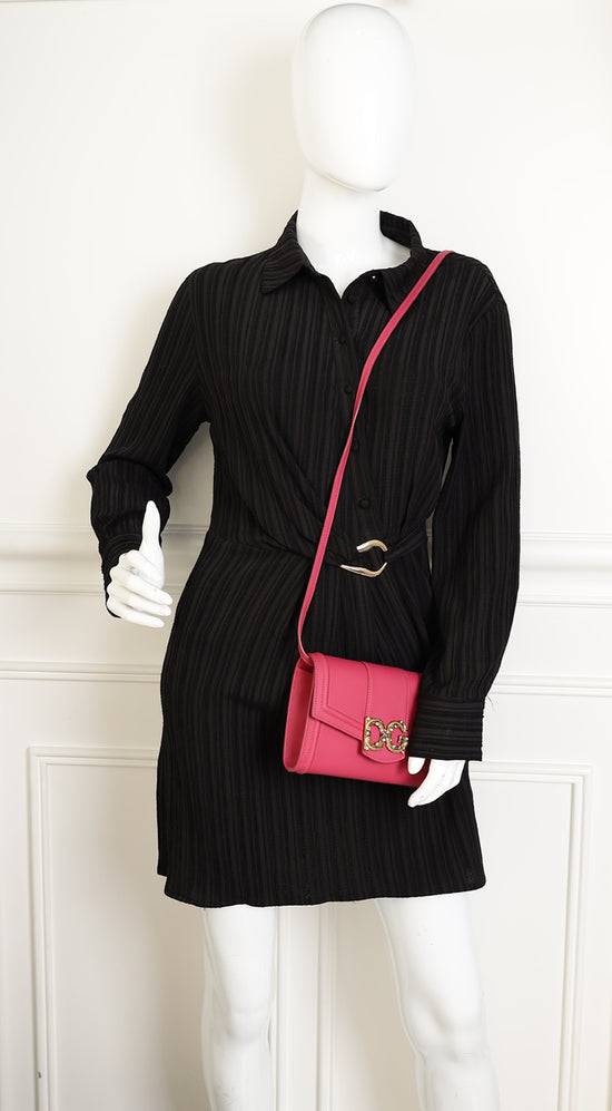 Dolce & Gabbana Fuchsia DG Amore Wallet Strap