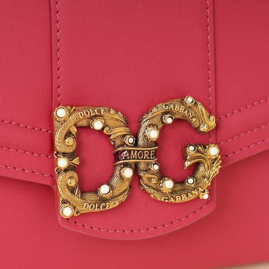 Dolce & Gabbana Fuchsia DG Amore Wallet Strap
