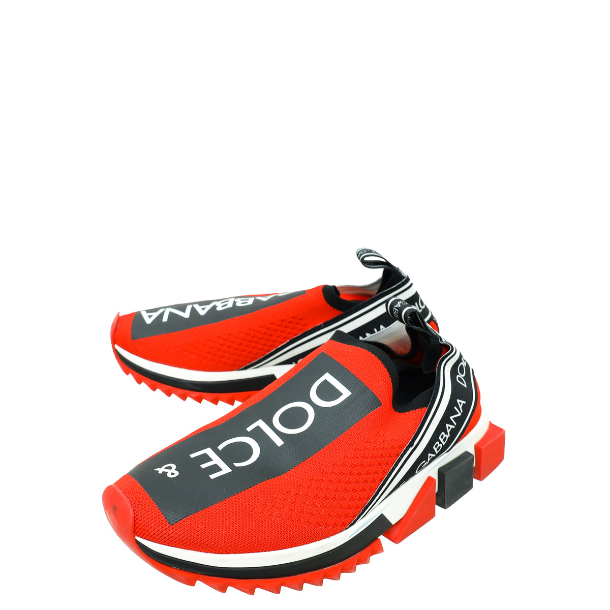 Dolce & Gabbana Bicolor PortobelLo Slip On Mesh Sneaker 37-Dolce & Gabbana-THE CLOSET