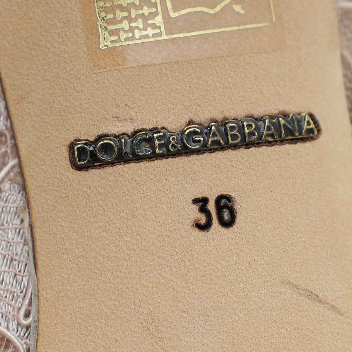Dolce & Gabbana Pale Lilac Bellucci Lace Embellished Pump 36
