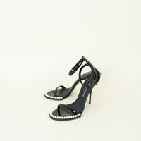 Dolce & Gabbana Black Keira Pearl 105 Sandals 38