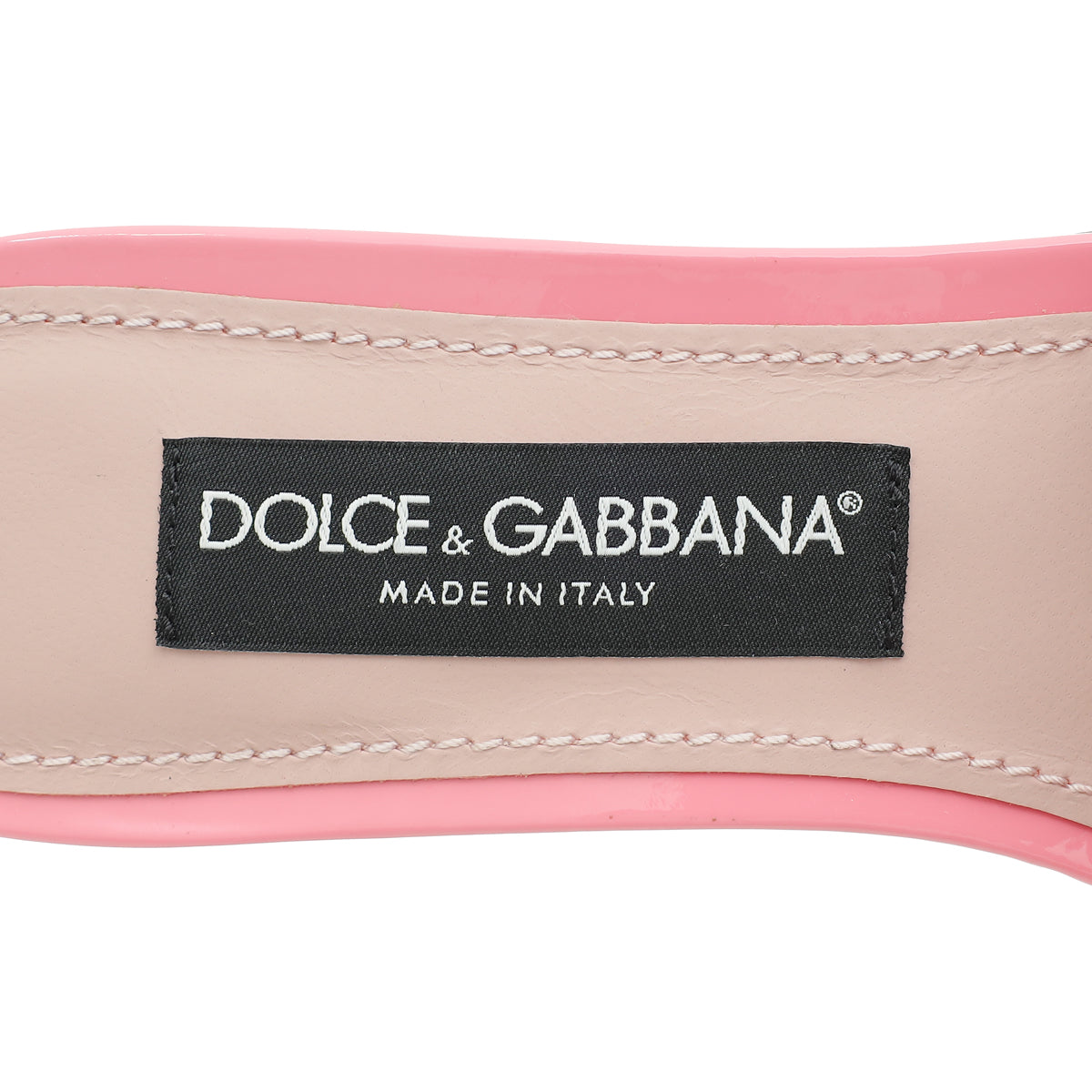 Dolce & Gabbana Pink DG Logo Slide Sandals 38