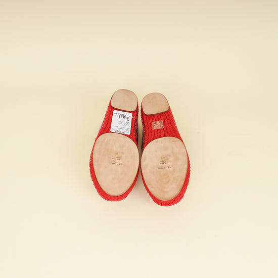 Dolce & Gabbana Red Multicolor Majolica Print Espadrille 39-Dolce & Gabbana-THE CLOSET