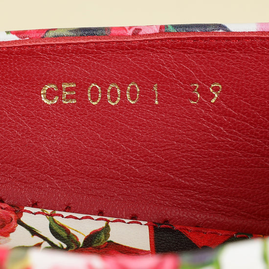 Dolce & Gabbana Red Multicolor Majolica Print Espadrille 39-Dolce & Gabbana-THE CLOSET