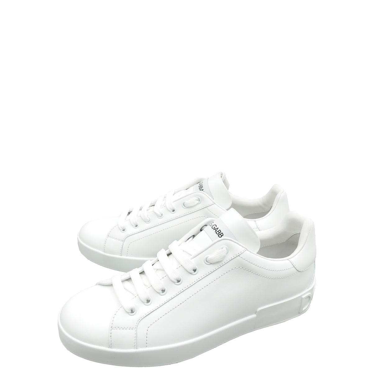 Dolce & Gabbana White Portofino Sneakers 9.5-Dolce & Gabbana-THE CLOSET
