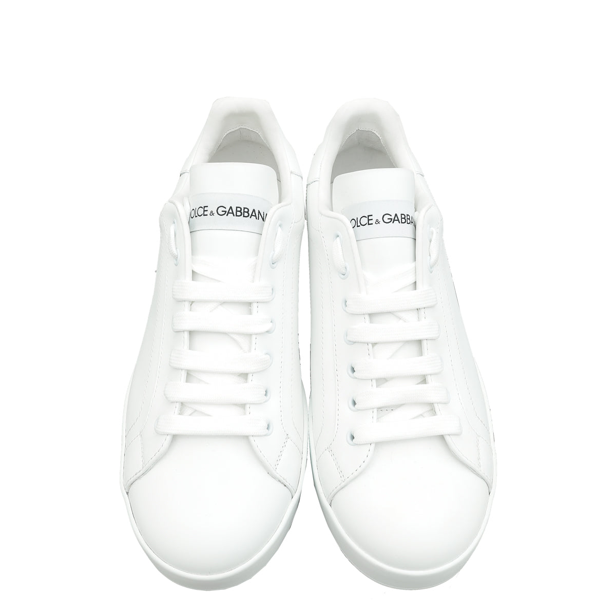 Dolce & Gabbana White Portofino Sneakers 9.5