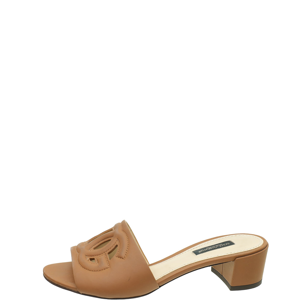 Dolce & Gabbana Brown DG Cut Out Mules 35.5