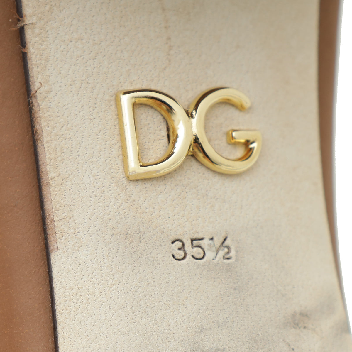 Dolce & Gabbana Brown DG Cut Out Mules 35.5