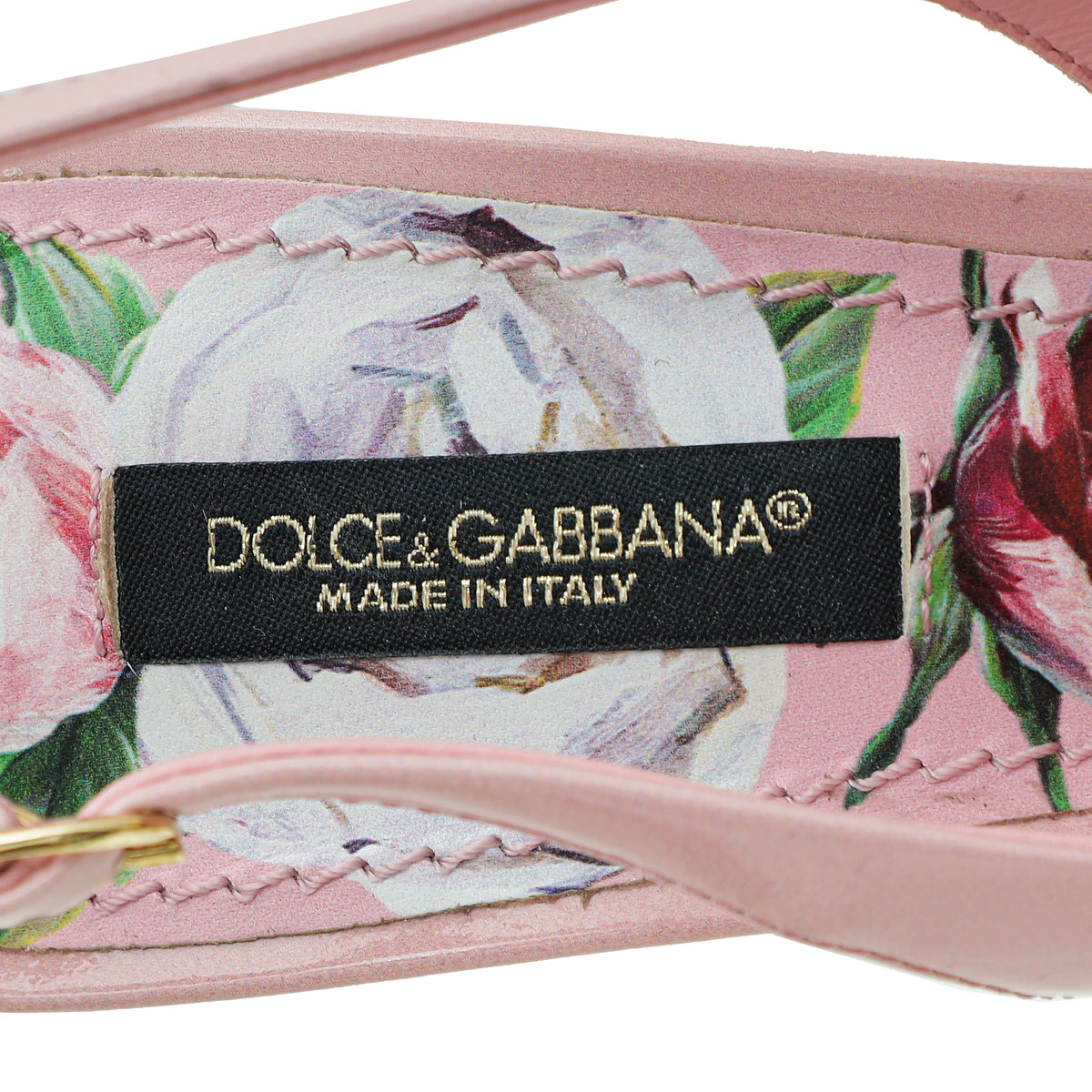 Dolce & Gabbana Pink Bellucci Floral Print Slingback 36