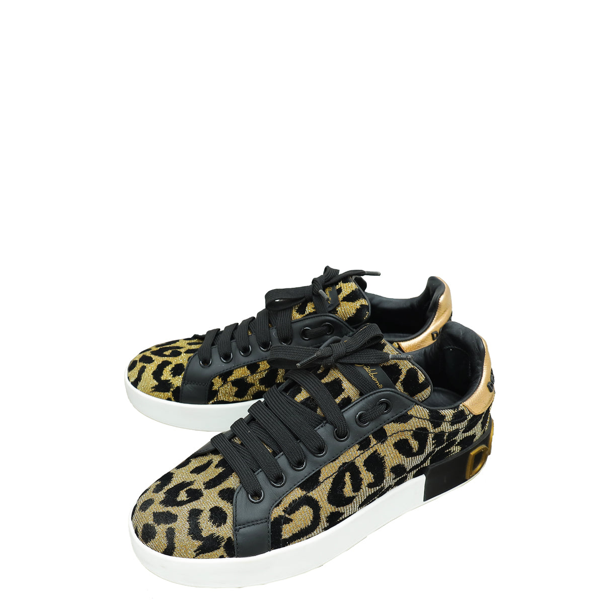 Dolce & Gabbana Multicolor Leopard Print Portofino Sneaker 37-Dolce & Gabbana-THE CLOSET