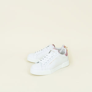 Dolce & Gabbana Bicolor Portofino Pearl Sneakers 37
