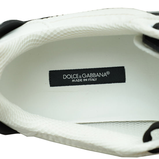 Dolce & Gabbana Bicolor Logo Nylon Low Top Sneaker 38