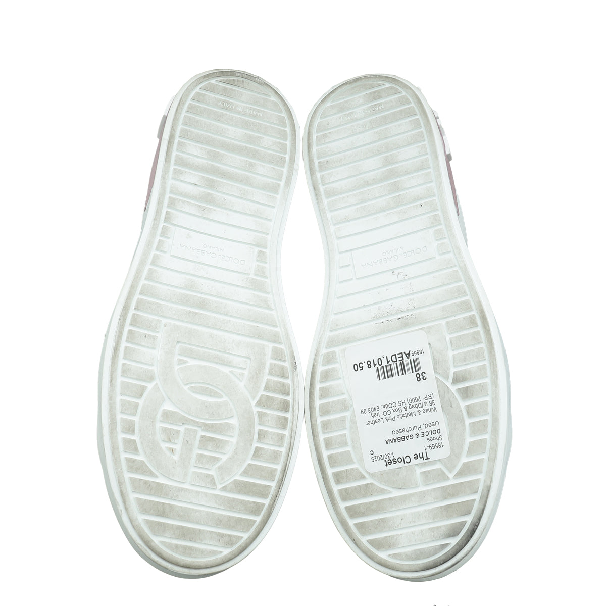 Dolce & Gabbana Bicolor Portofino Sneakers 38-Dolce & Gabbana-THE CLOSET