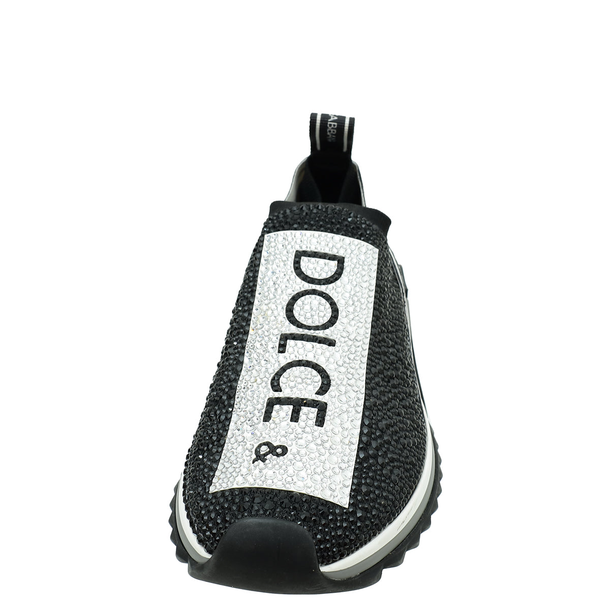 Dolce & Gabbana Black Sorrento Studs Embellished Sneaker 38