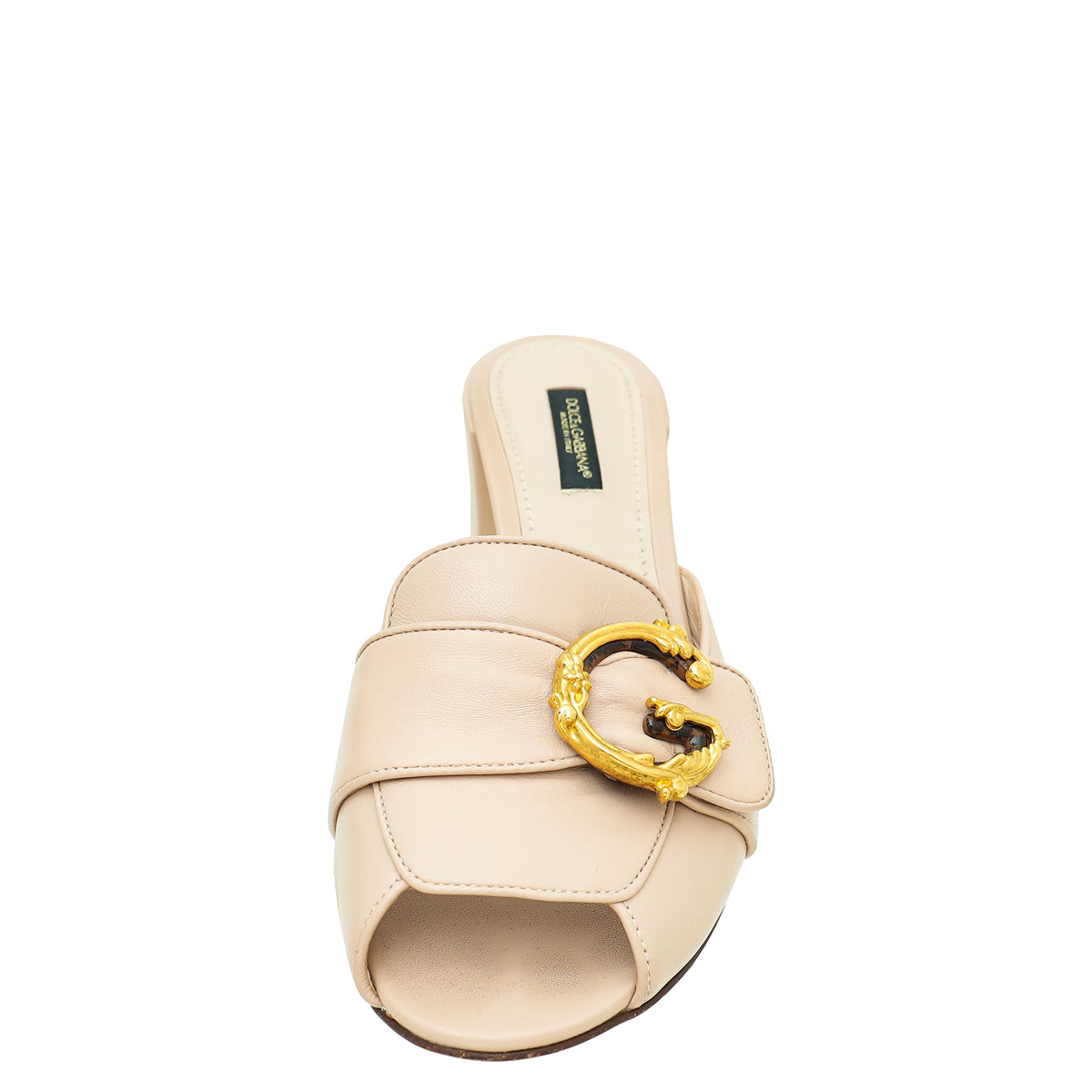 Dolce & Gabbana Nude Keira Mules 38-Dolce & Gabbana-THE CLOSET