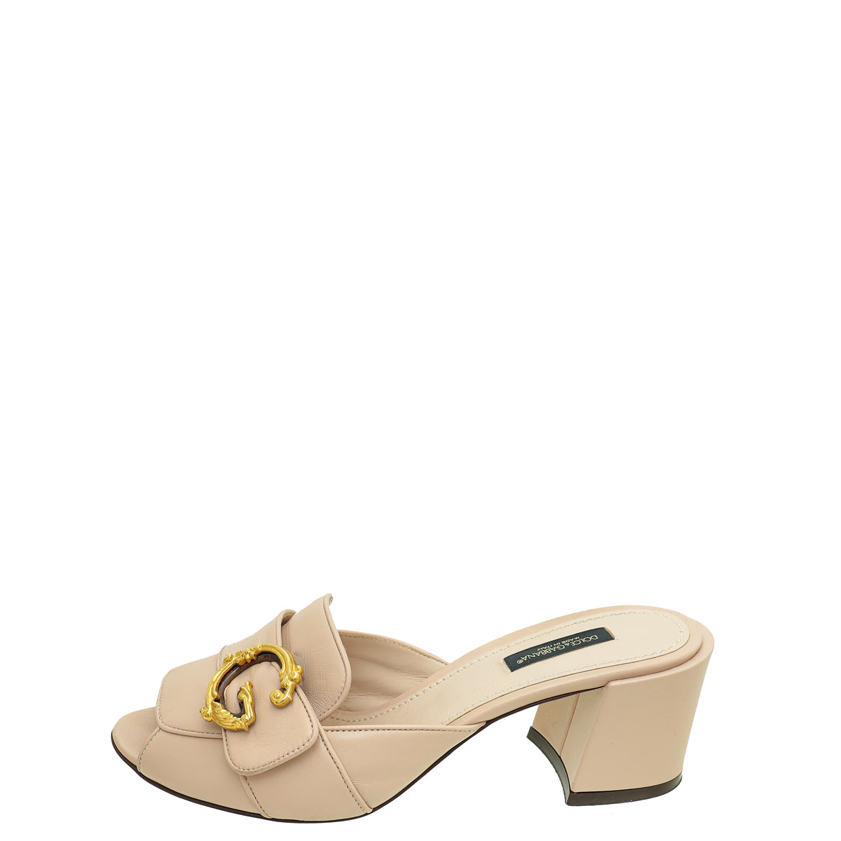 Dolce & Gabbana Nude Keira Mules 38