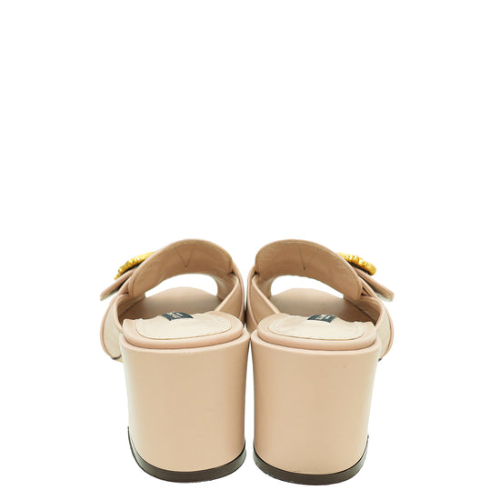 Dolce & Gabbana Nude Keira Mules 38