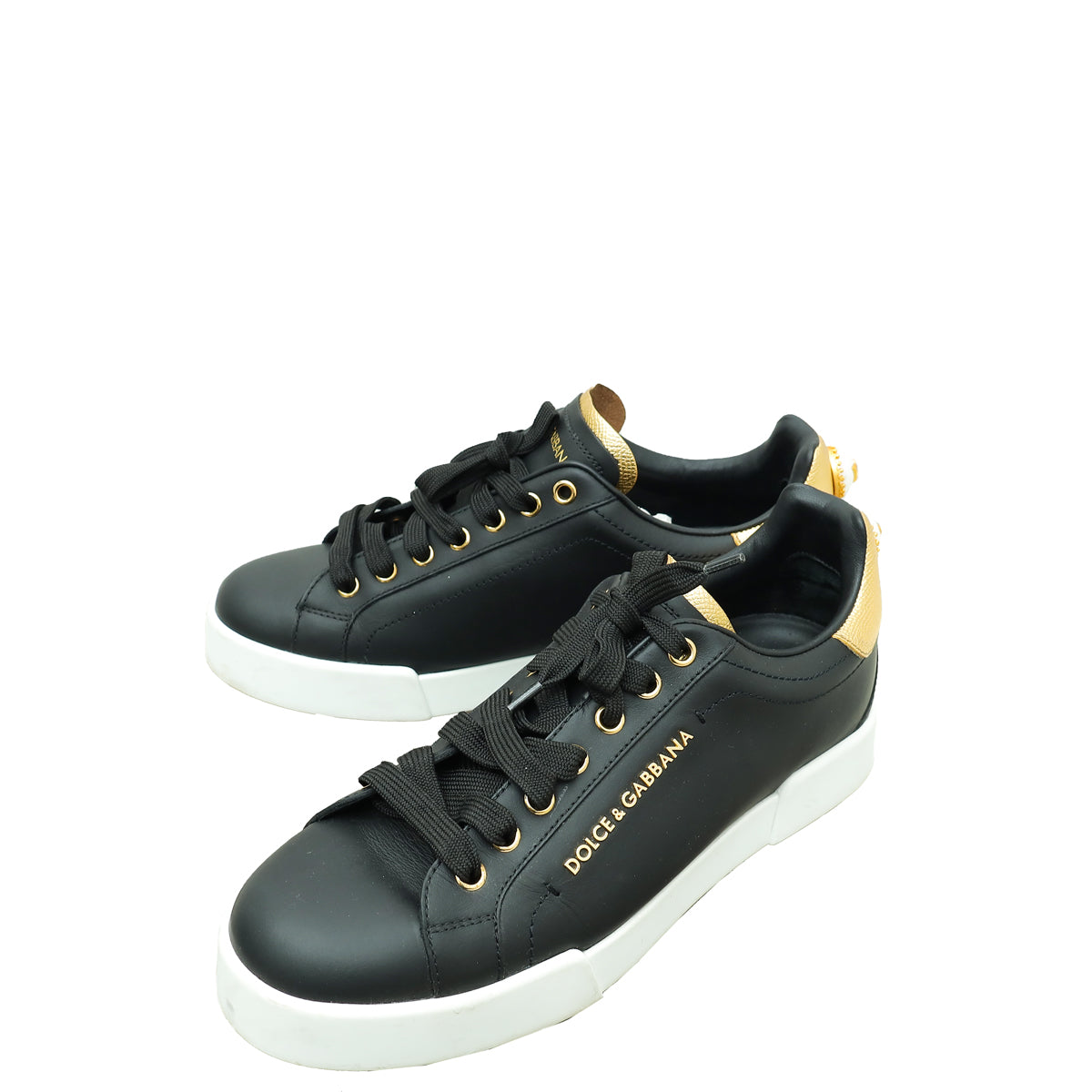 Dolce & Gabbana DG Pearl Portofino Sneaker 39.5-Dolce & Gabbana-THE CLOSET