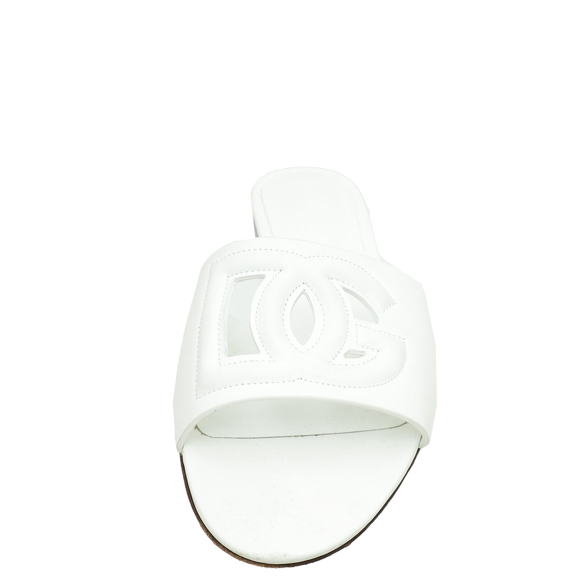 Dolce & Gabbana White DG Logo Flat Mules 39.5-Dolce & Gabbana-THE CLOSET
