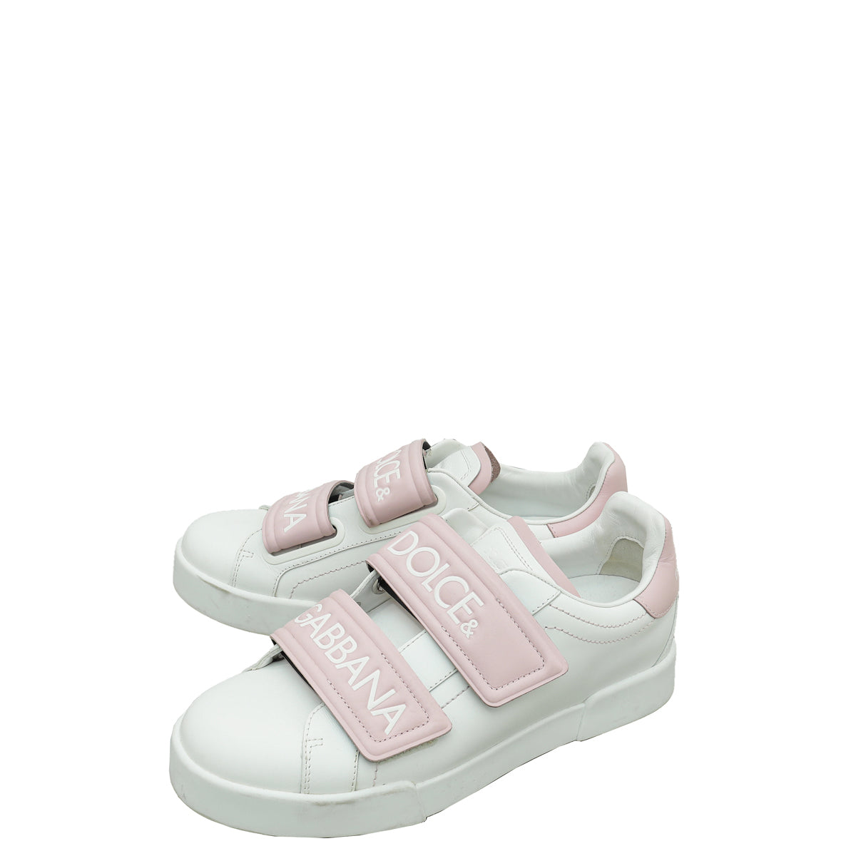 Dolce & Gabbana Bicolor Portofino Velcro Logo Sneakers 39-Dolce & Gabbana-THE CLOSET