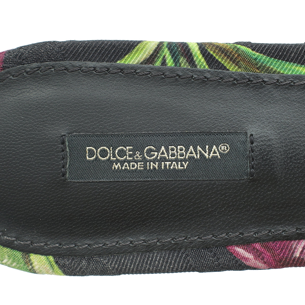 Dolce & Gabbana Multicolor Bellucci Embellished Flat Sandal 39Printed Canvas-Dolce & Gabbana-THE CLOSET