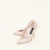 Dolce & Gabbana Blush Beige DG Logo Pumps 39