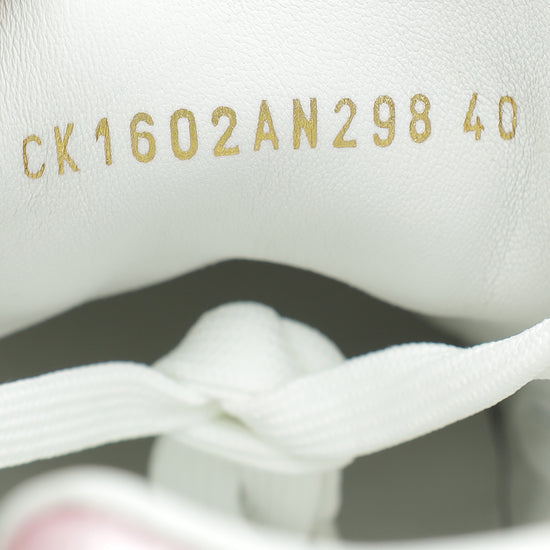 Dolce & Gabbana Bicolor Pearl-Detail Portofino Sneakers 40-Dolce & Gabbana-THE CLOSET