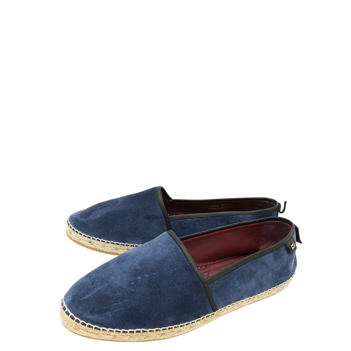 Dolce & Gabbana Bicolor Suede Flat Espadrille 9