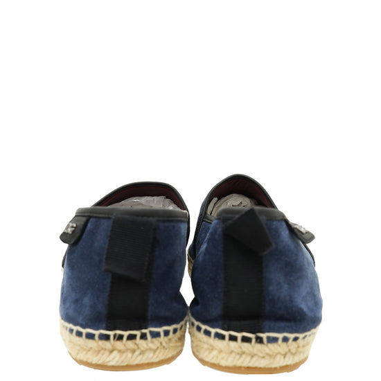 Dolce & Gabbana Bicolor Suede Flat Espadrille 9