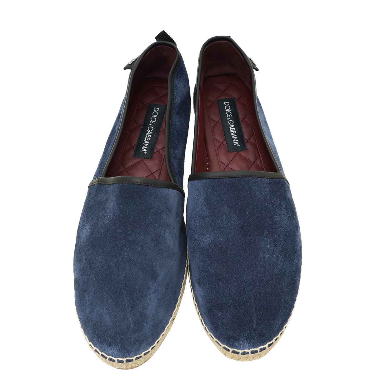 Dolce & Gabbana Bicolor Suede Flat Espadrille 9