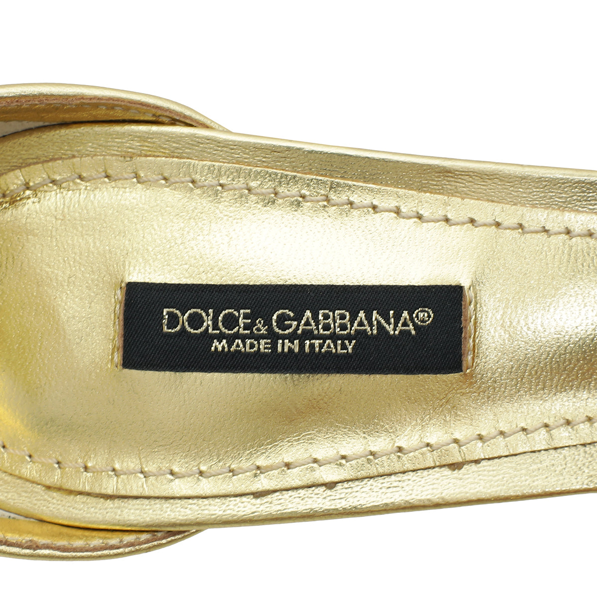 Dolce & Gabbana DG Baroque Heel Nappa Sandal 38