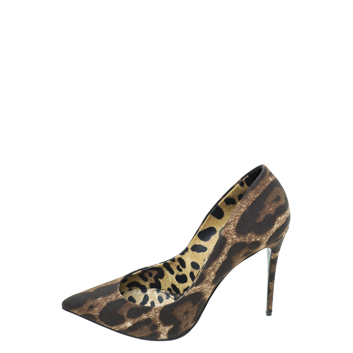 Dolce & Gabbana Bicolor Leopard-Printed Cotton Pumps 38.5