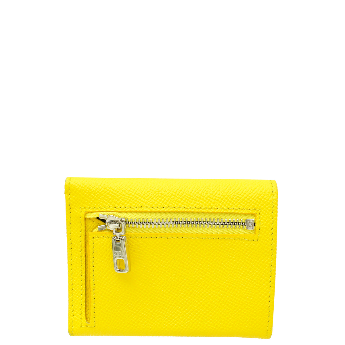 Dolce & Gabbana Yellow DG Crystal Trifold Wallet