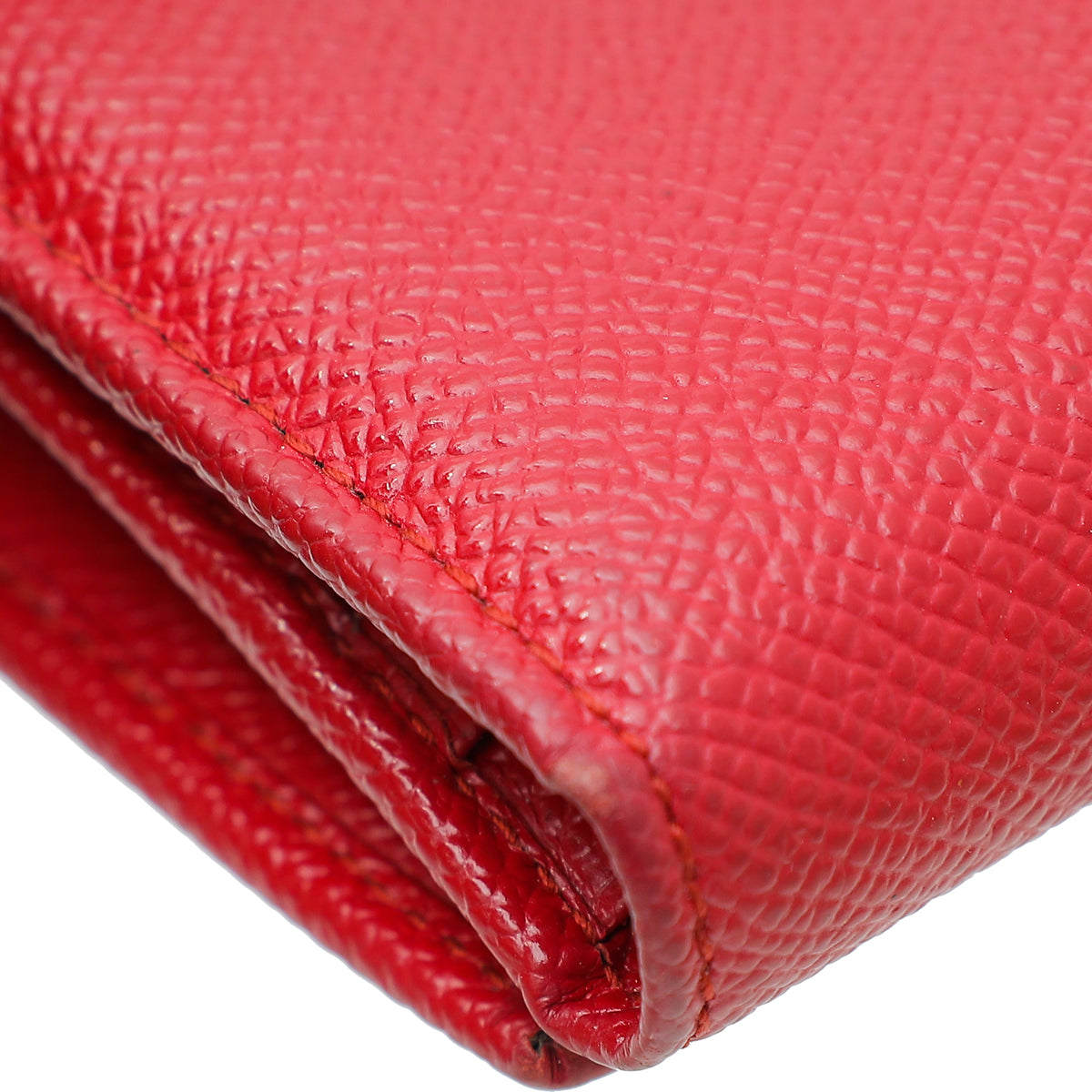 Dolce & Gabbana Red Dauphine Sicily Bifold Wallet