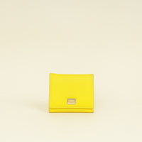 Dolce & Gabbana Yellow Trifold Small Wallet