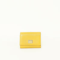 Dolce & Gabbana Yellow Dauphine Small Fold Wallet