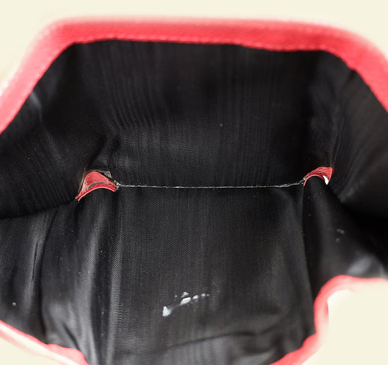 Dolce & Gabbana Red Trifold Compact Wallet