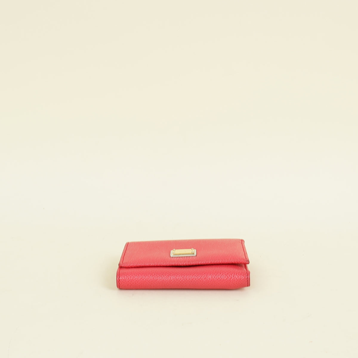 Dolce & Gabbana Red Trifold Compact Wallet