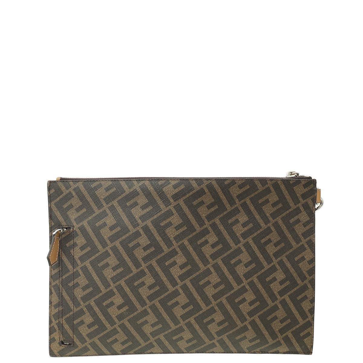 Fendi Tricolor Diagonal Flat Pouch-Fendi-THE CLOSET