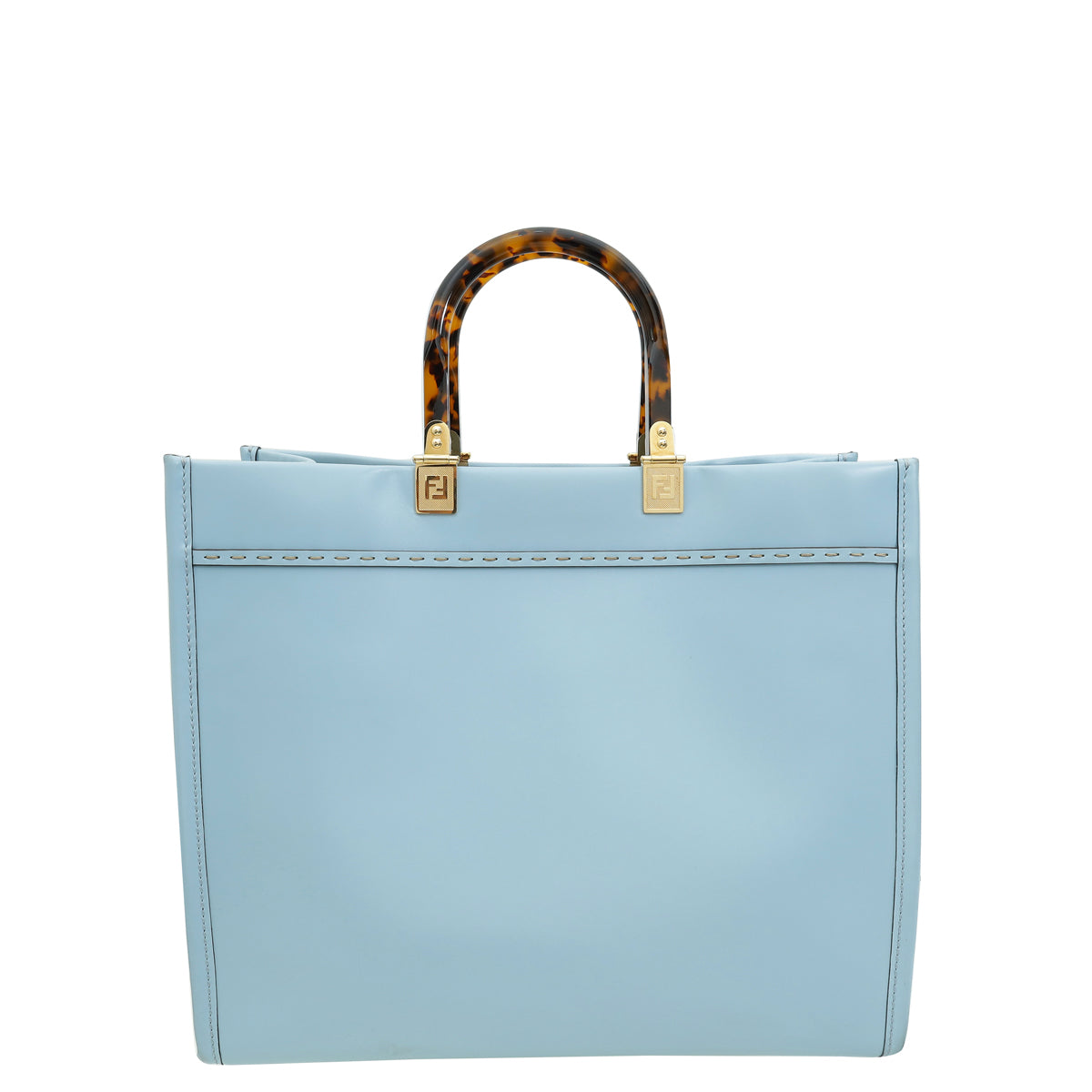 Fendi Sky Blue Sunshine “FENDI ROMA” Shopper Medium Bag-Fendi-THE CLOSET