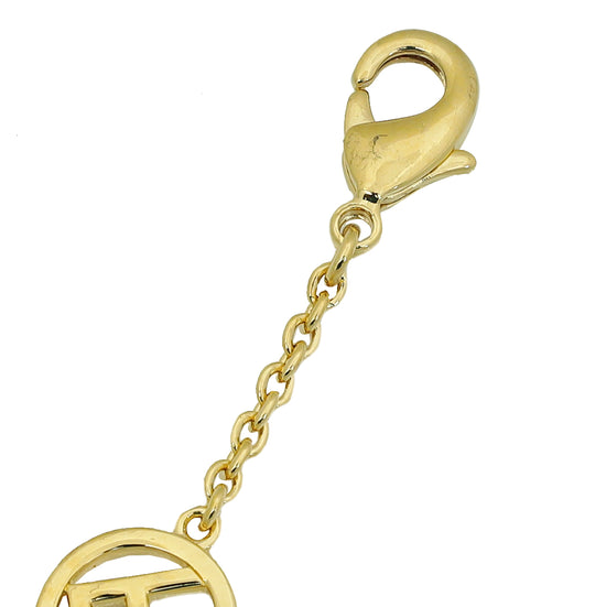 Fendi Gold F is Fendi Bracelet W/ Crystal