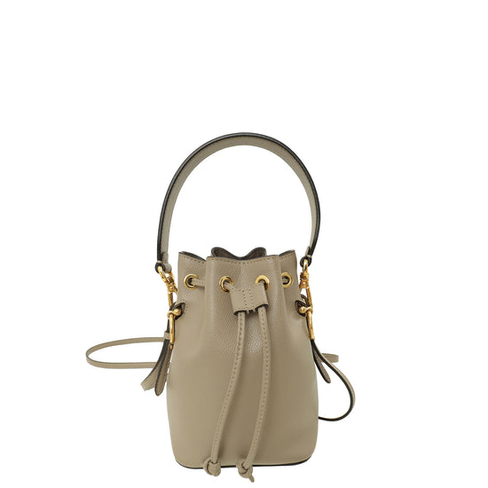 Fendi Etoupe Mon Tresor Mini Bucket Bag