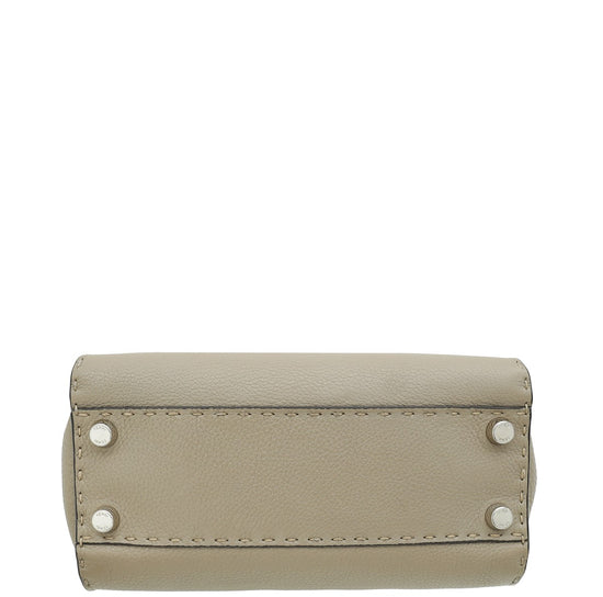 Fendi Etoupe Peekaboo Sellier Mini Bag