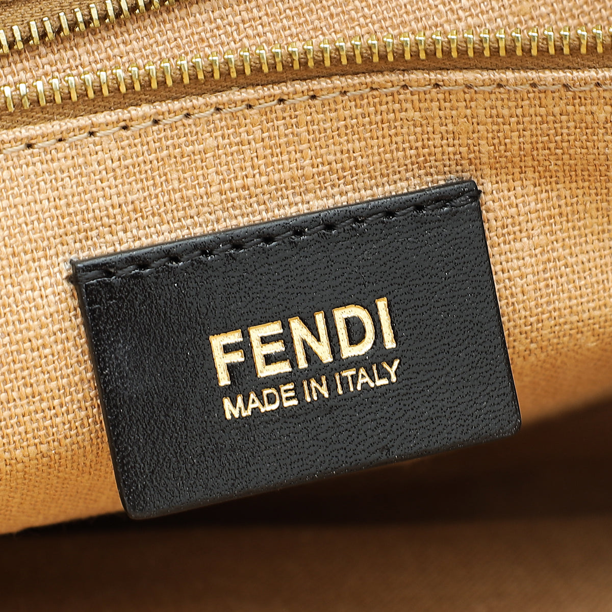 Fendi Bicolor Pequin Claudia Large Bag