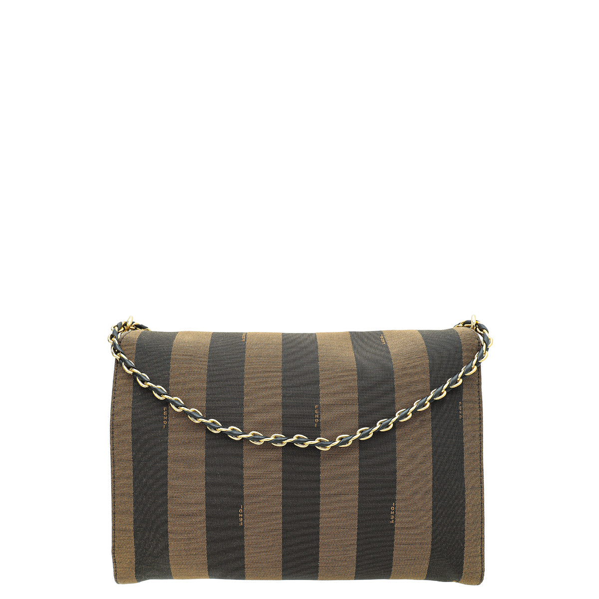 Fendi Bicolor Pequin Claudia Large Bag-Fendi-THE CLOSET