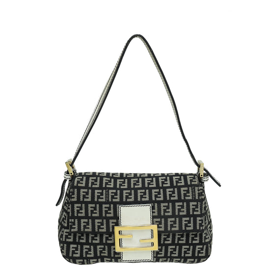 Fendi Bicolor Zucchino Mini Mama Baguette