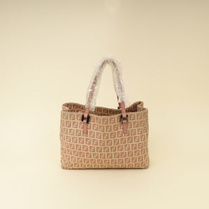 Fendi Bicolor Zucchino Shopping Tote Small Bag